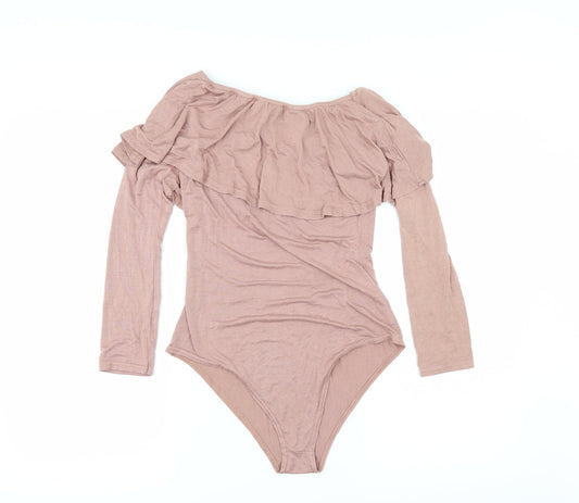 Womens UK Size 10 Select One-Piece Pink Bodysuit