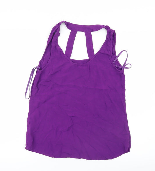 Womens UK Size 8 New Look Purple Basic Tank