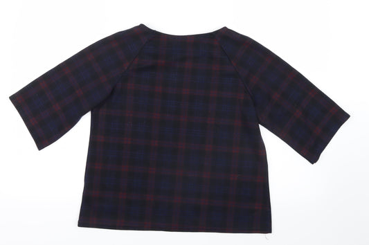 Womens UK Size 10 New Look Blue Basic T-Shirt