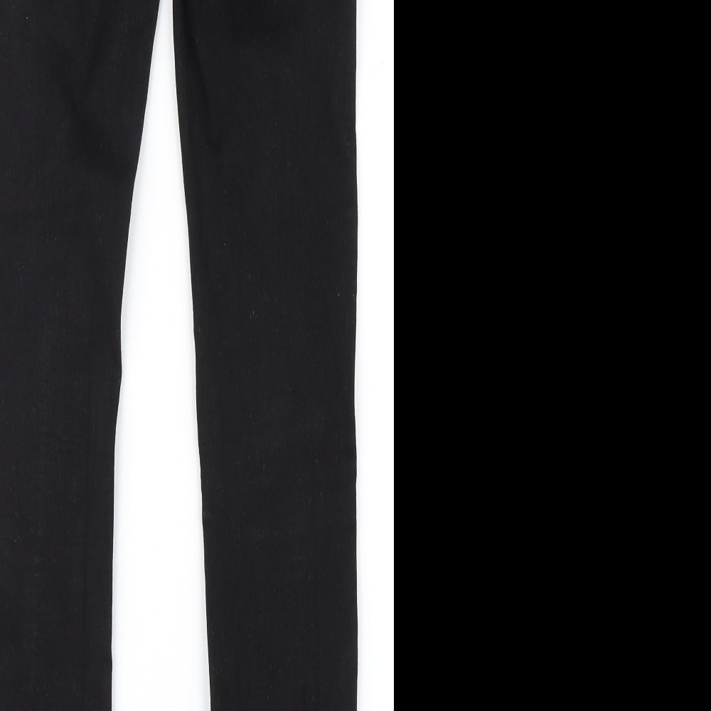 Denim Co. Womens Black Denim Straight Jeans Size 8 L28 in