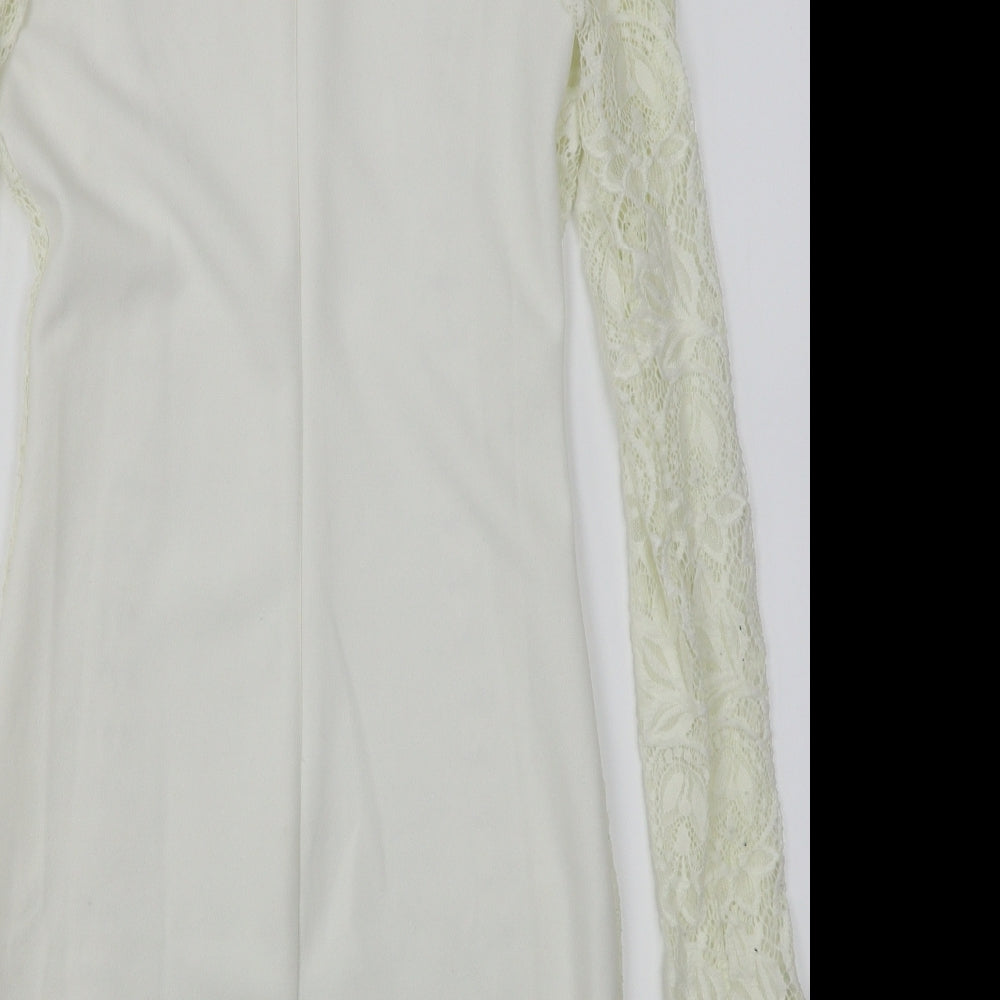 Misspap Womens White Bodycon Size 8