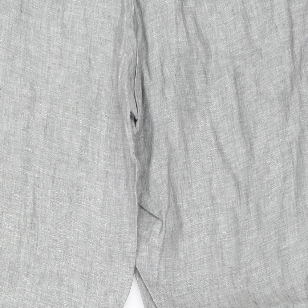 Womens UK Size 34 in Marks and Spencer Regular Fit Grey Trousers