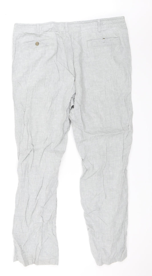 Blue Harbour Womens Grey Trousers Size 40 in L31 in