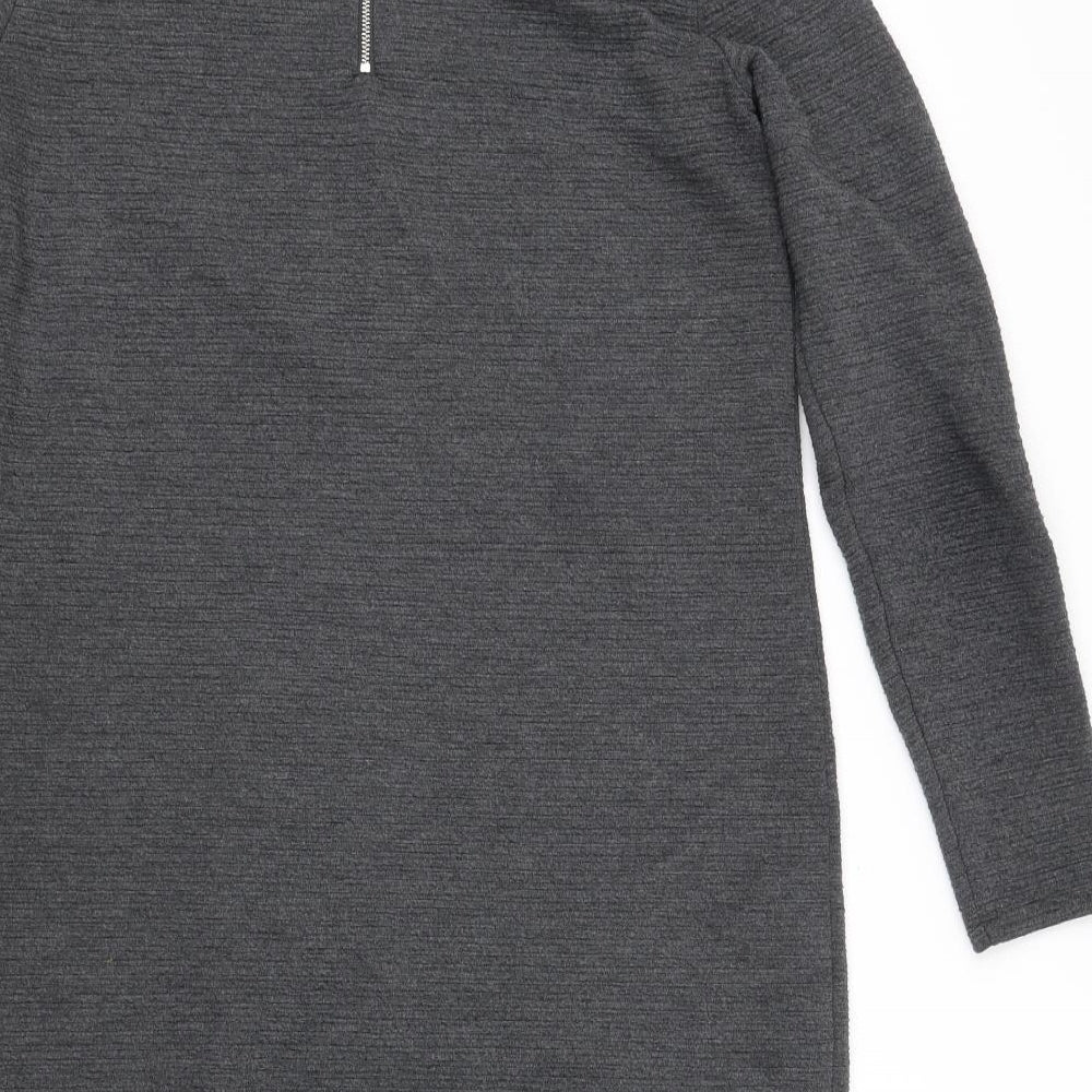 Jaqueline deYong Womens Grey Fit & Flare Size 12