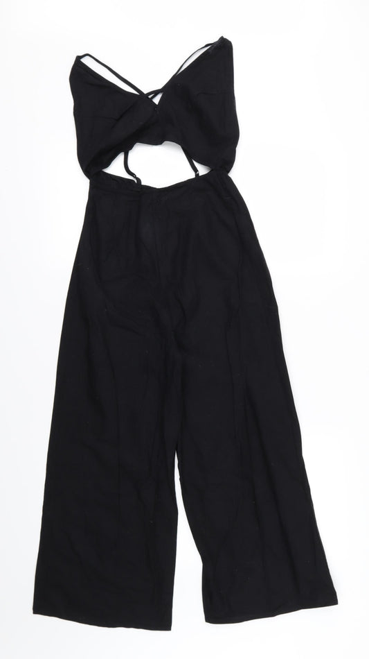 Womens UK Size 4 ASOS One-Piece Black Jumpsuit