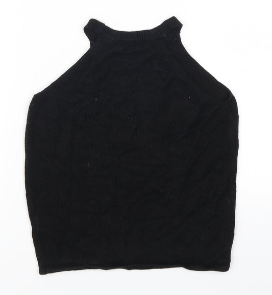Womens UK Size 6 Atmosphere Black Basic Tank