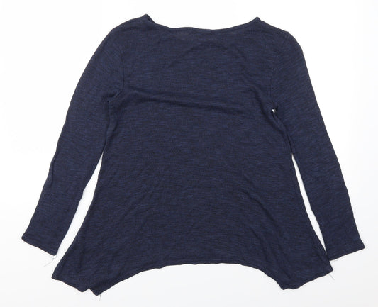Womens UK Size 10 New Look Blue Basic T-Shirt