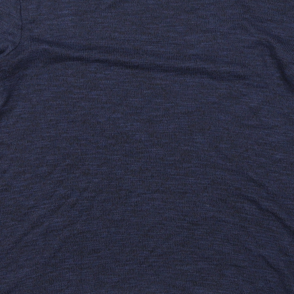 Womens UK Size 10 New Look Blue Basic T-Shirt