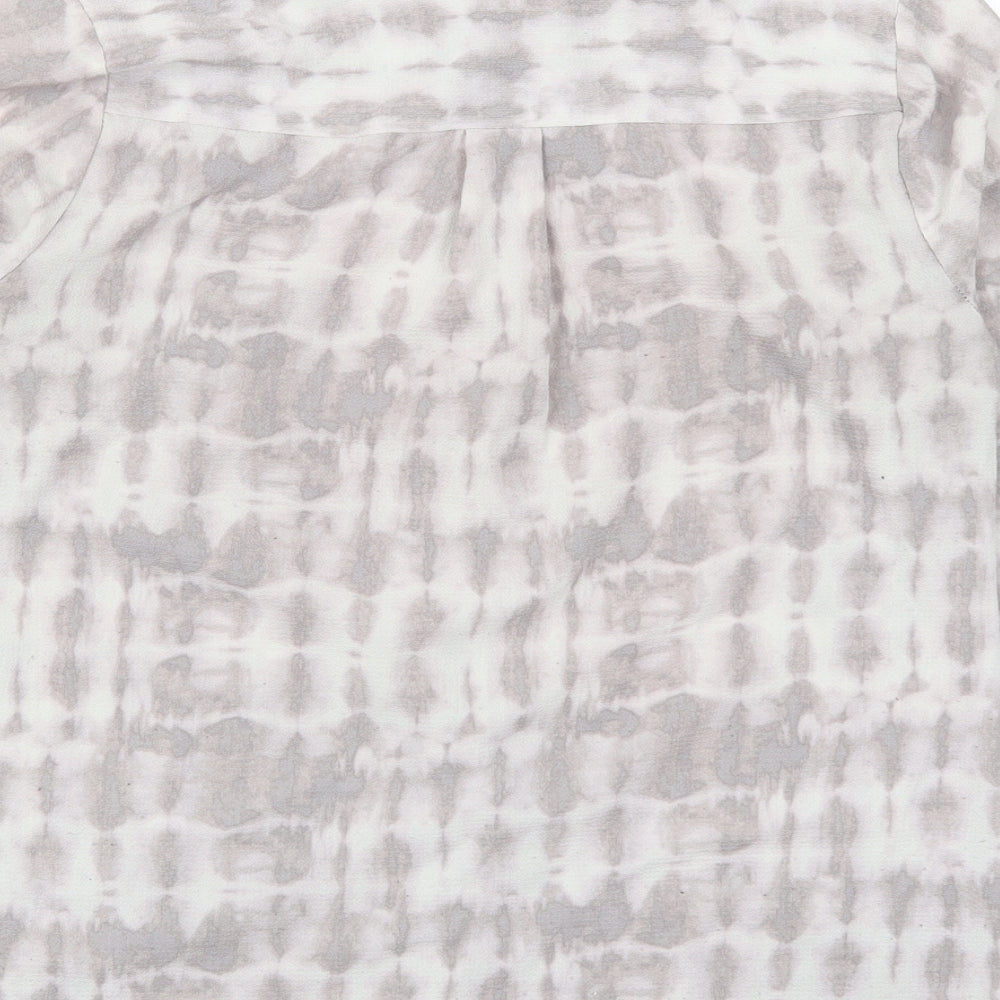 Womens UK Size 10 New Look Purple Basic Button-Up