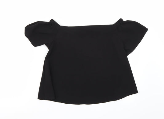 Newlook Womens Black Basic Blouse Size 6