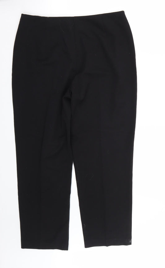 Womens UK Size 12 Marks and Spencer Regular Fit Black Trousers