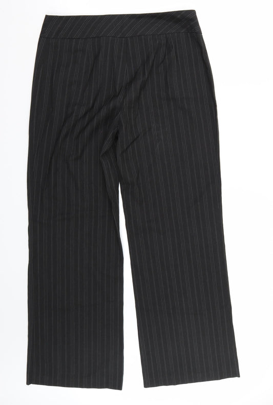 Womens UK Size 12 Marks and Spencer Regular Fit Black Trousers