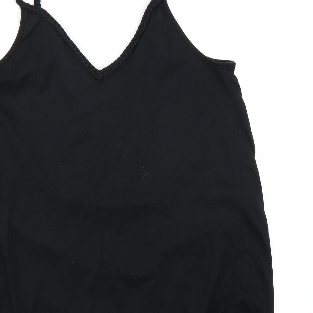 TU Womens Black Basic T-Shirt Size 14