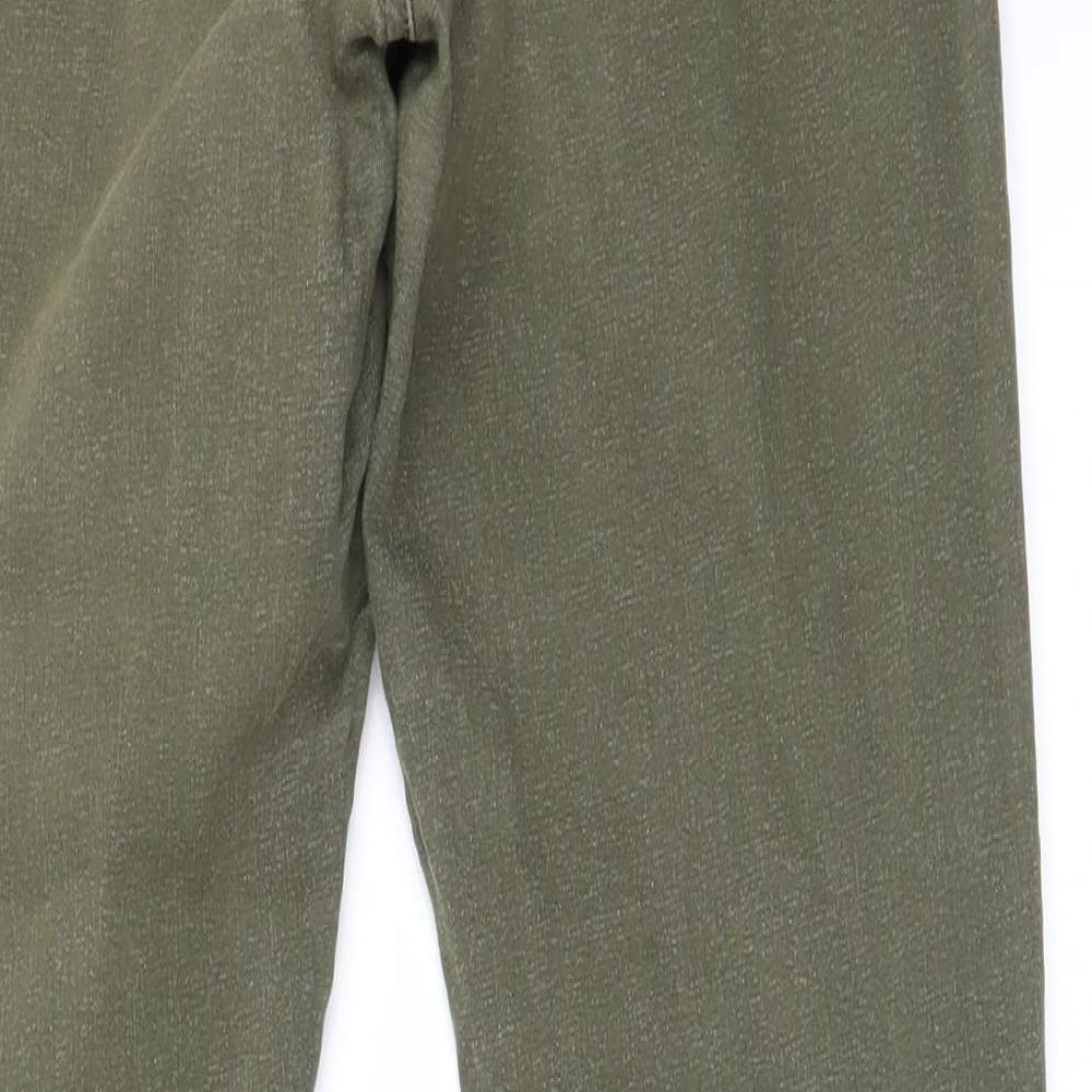 Topshop Womens Green Straight Jeans Size 32 in L30 in