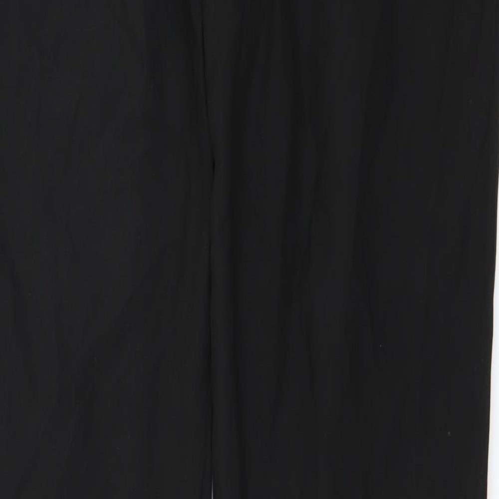 Mens UK Size 36 in Preworn Regular Fit Black Trousers