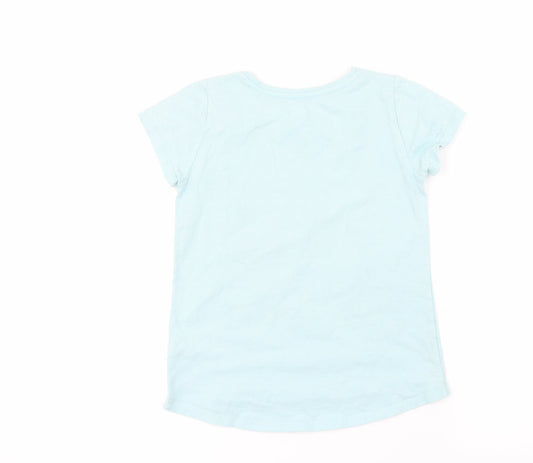 Nutmeg Girls Blue Basic T-Shirt Size 8-9 Years
