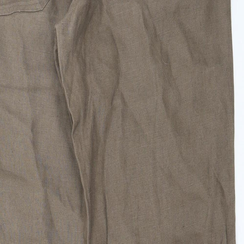 Womens UK Size 32 in Preworn Regular Fit Brown Trousers