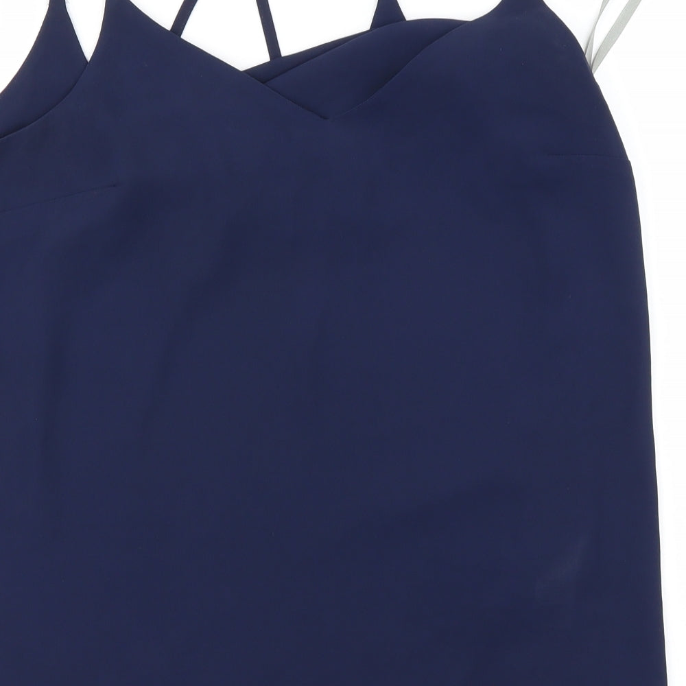 Womens UK Size 6 Dorothy Perkins Blue Basic Blouse