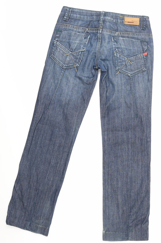 Mens UK Size 27 in rm Regular Fit Straight Blue Jeans