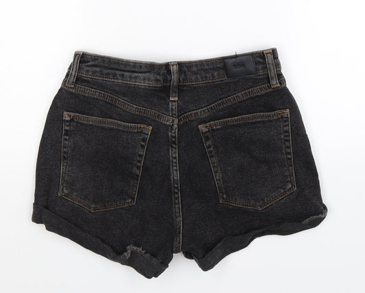 BDG Womens Black  Denim Hot Pants Shorts Size 26 in