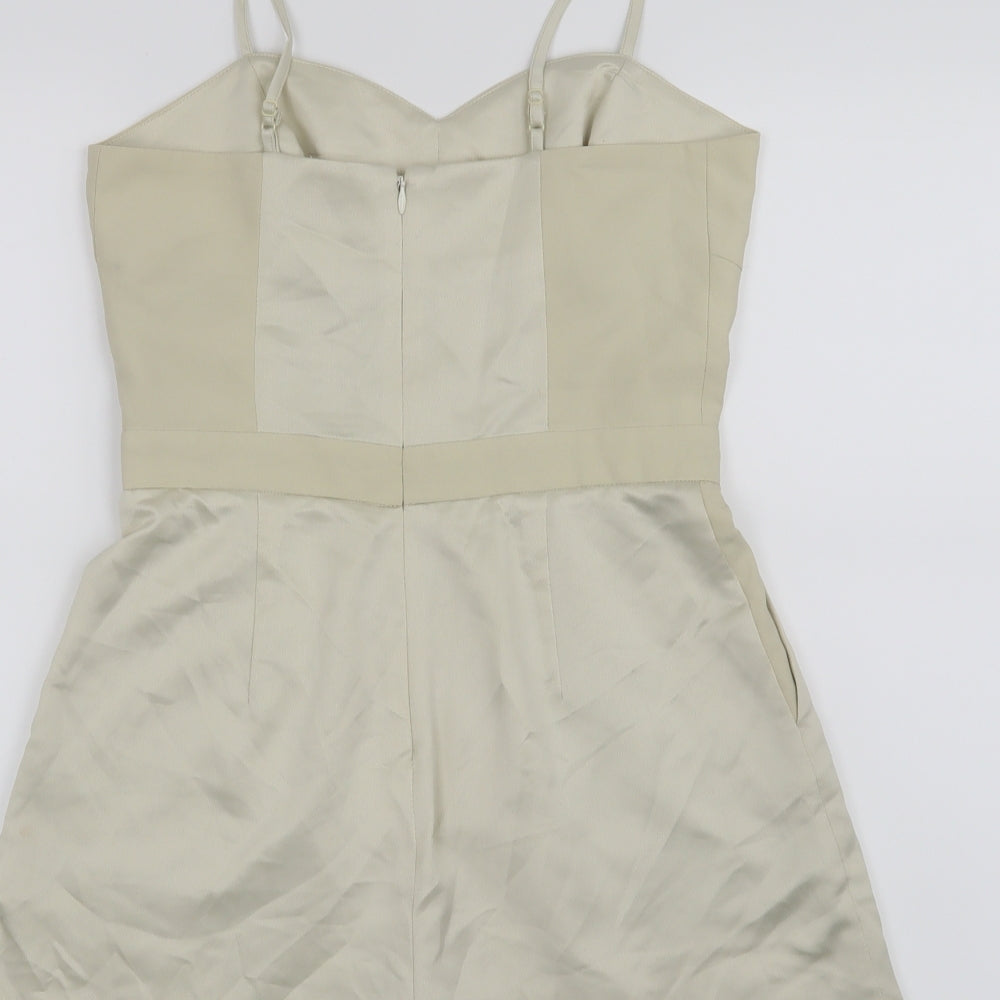 Topshop Womens Beige Romper One-Piece Size 8