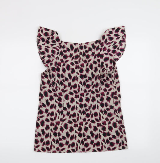 Womens UK Size 10 Et Vous Purple Basic Blouse
