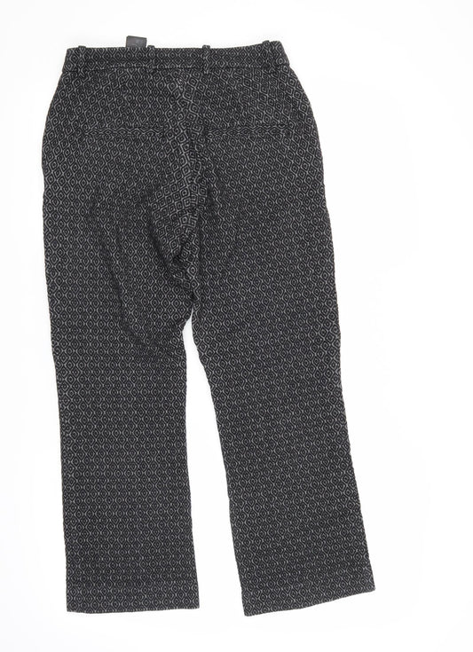 Womens UK Size 8 H&M Regular Fit Black Trousers