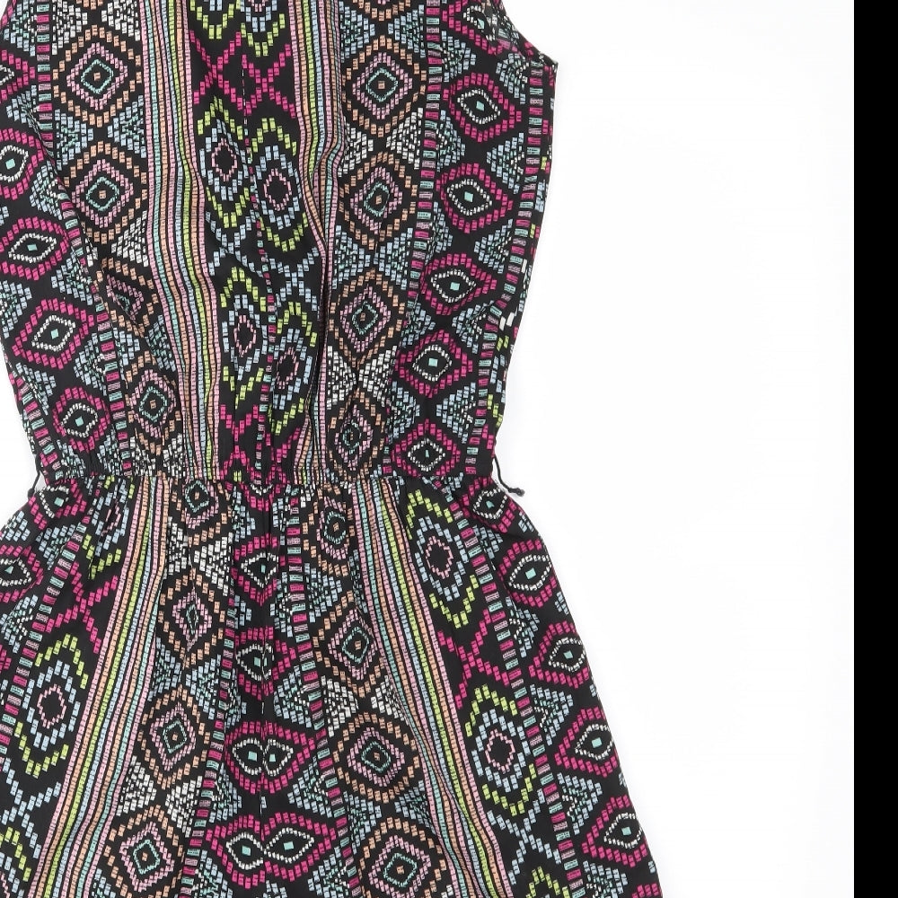 Atmosphere Womens Purple Fair Isle  Playsuit One-Piece Size 8