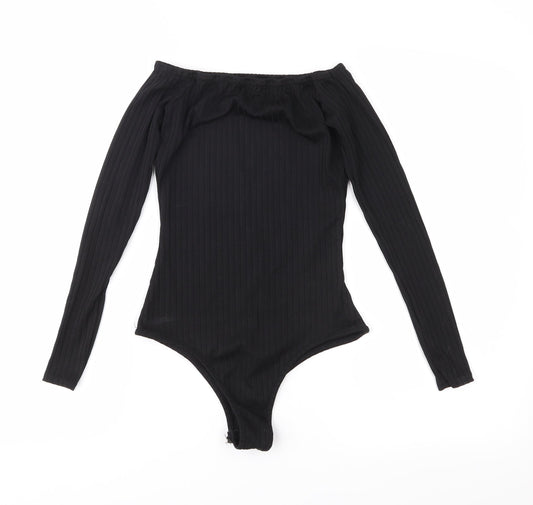 I SAW IT FIRST Womens Black   Bodysuit One-Piece Size 8