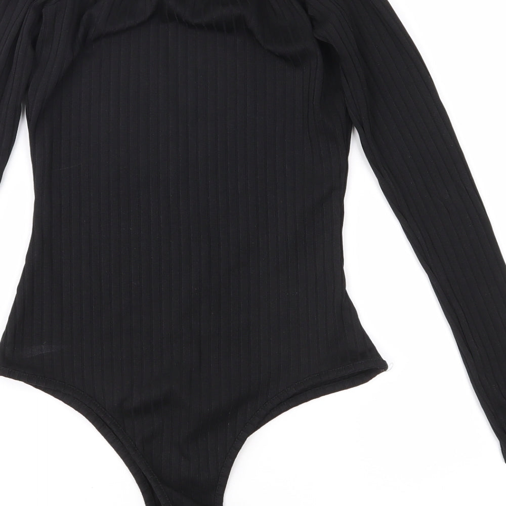I SAW IT FIRST Womens Black   Bodysuit One-Piece Size 8