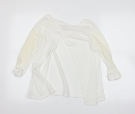 Womens UK Size 6 River Island White Basic T-Shirt