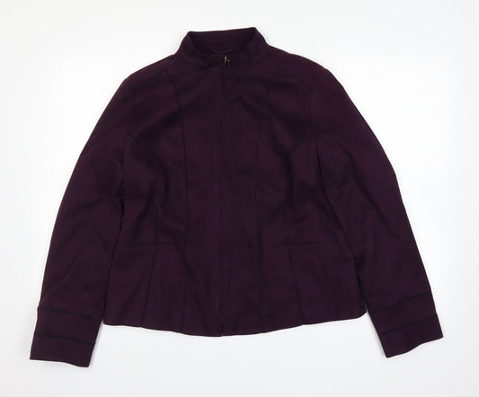 Womens UK Size 16 M&Co Purple Jacket