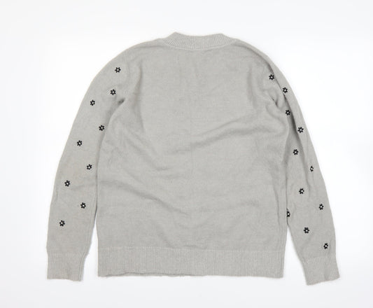 amara Womens Grey Pullover Jumper Size 12