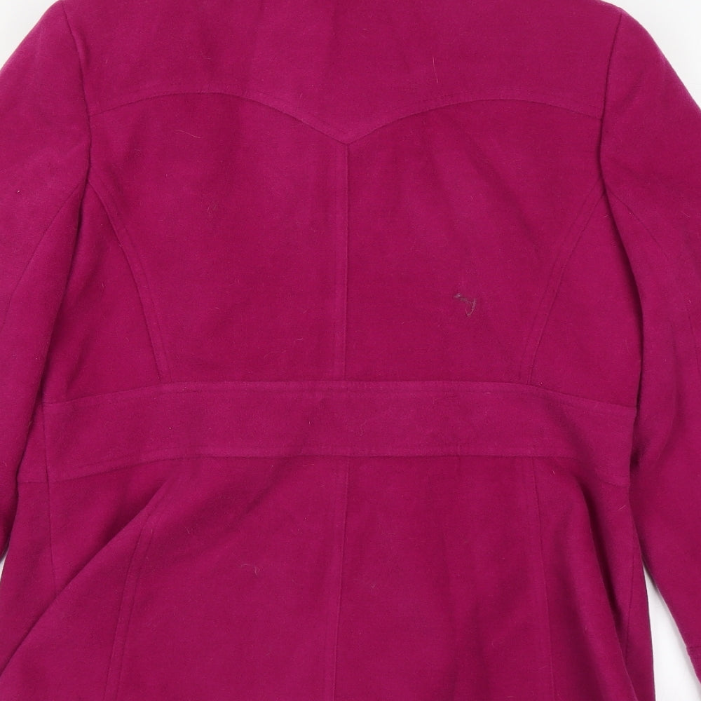 F&F Womens Pink Overcoat Coat Size 14