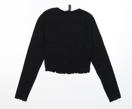 Divided Womens Black Basic T-Shirt Size S - life's good