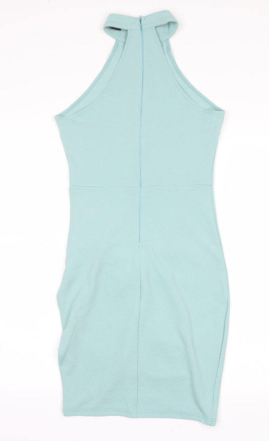 AX Paris Womens Green A-Line Size 8