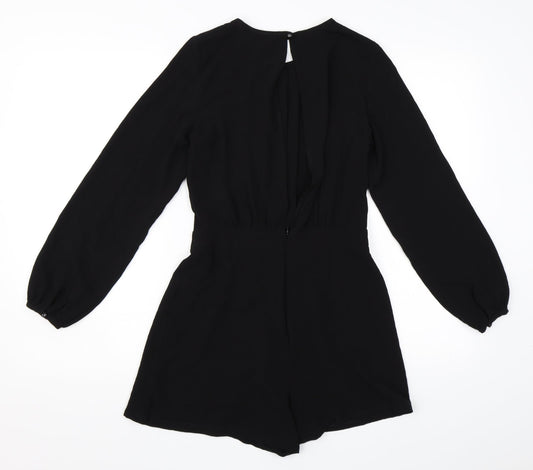 Primark Womens Black   Playsuit One-Piece Size 8  - Backless