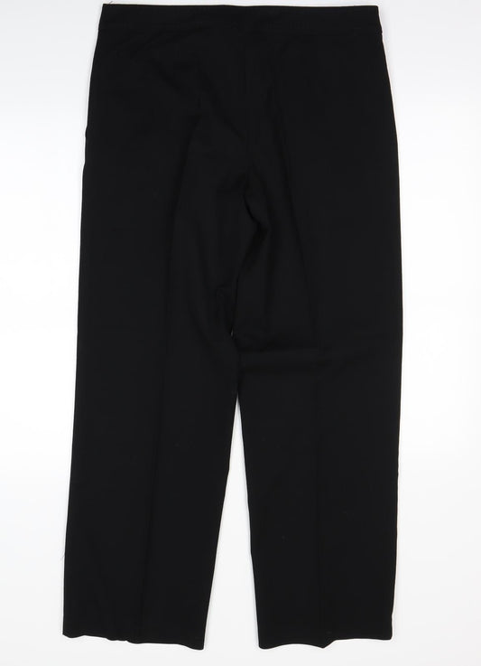 Next Womens Black Dress Pants Trousers Size 12 L28 in