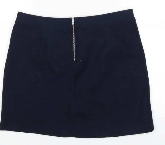 tu Womens Blue A-Line Skirt Size 14