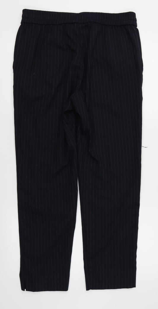 Womens UK Size 14 H&M Regular Fit Dress Pants Blue Trousers