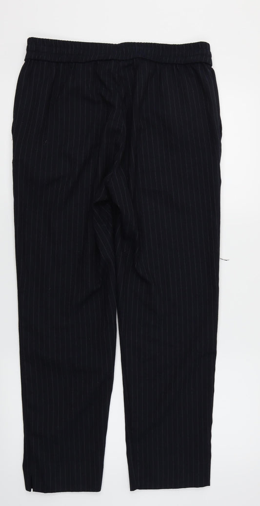 Womens UK Size 14 H&M Regular Fit Dress Pants Blue Trousers
