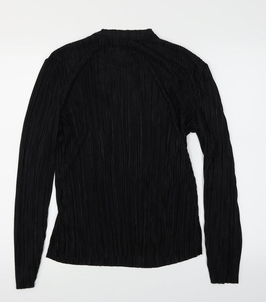 Womens UK Size M H&M Black Basic Blouse