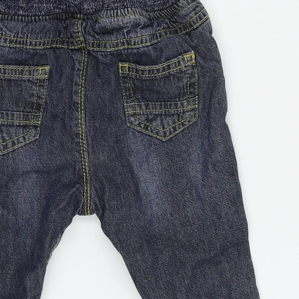 Early Days Boys Blue Cargo Jeans Size 6-9 Months