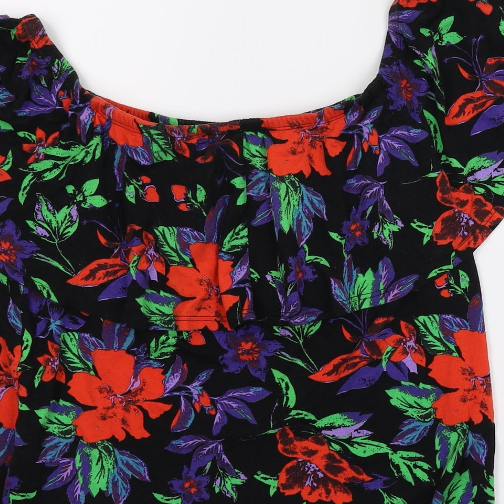 Womens UK Size 6 Atmosphere Multicoloured Basic Blouse