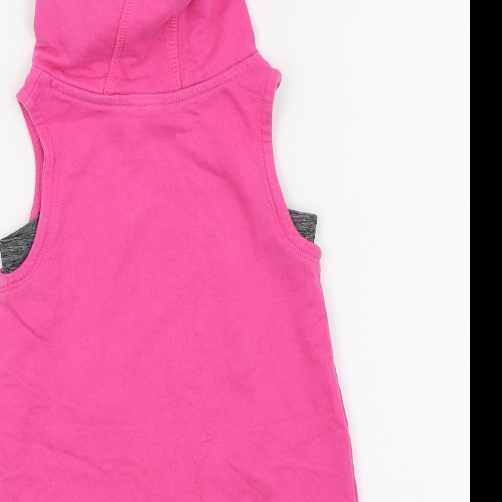 Next Girls Pink Pullover Tank Size 3 Years