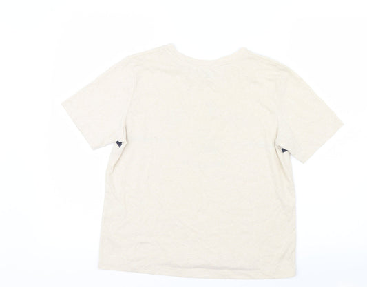 Womens UK Size M Cooperative Ivory Basic T-Shirt
