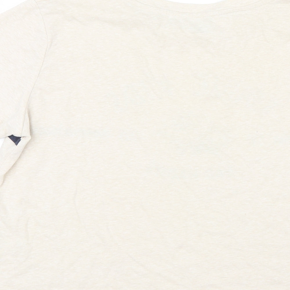 Womens UK Size M Cooperative Ivory Basic T-Shirt