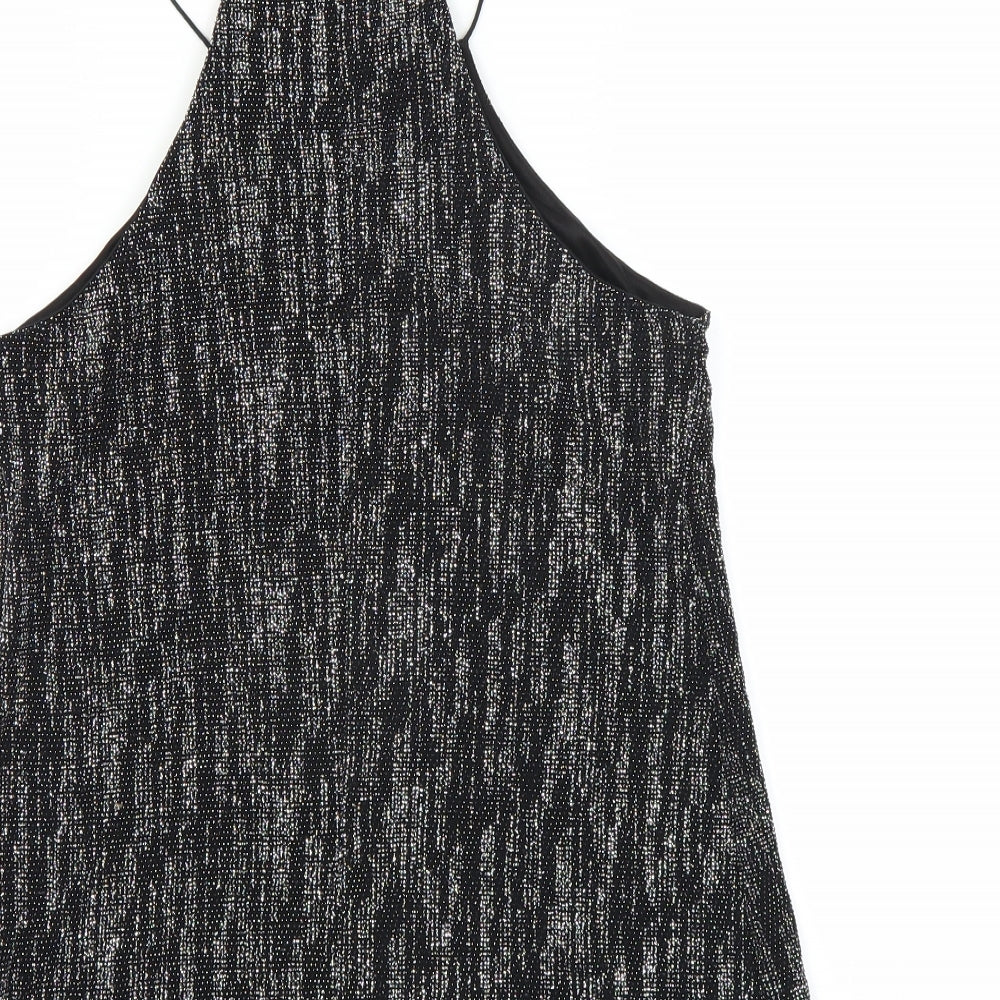 Womens UK Size 8 River Island Black Basic Blouse