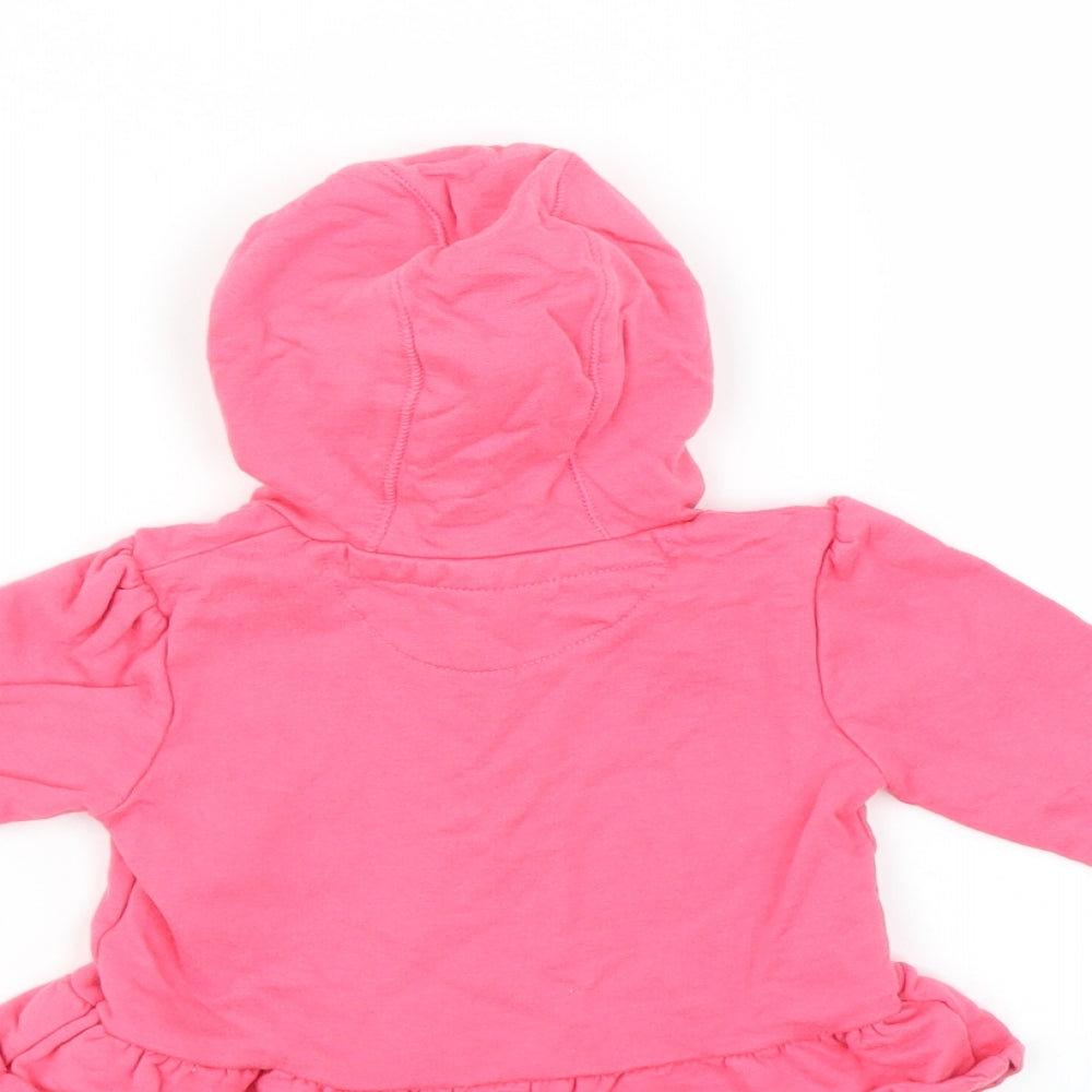 F&F Girls Pink Pullover Jumper Size 3-6 Months - hoodie