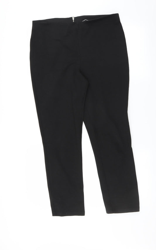 Womens UK Size L H&M Slim Fit Black Trousers